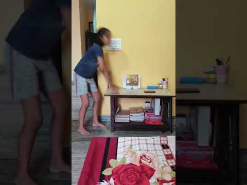 the fastest study table cleaning😃