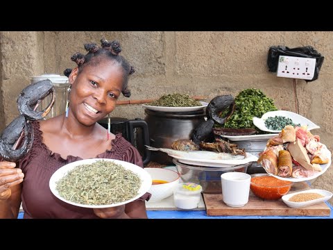 Let's Make Some Real African Vegetable Soup Recipe!! Traditional Cuisine Cooking Recipes!! Food Show