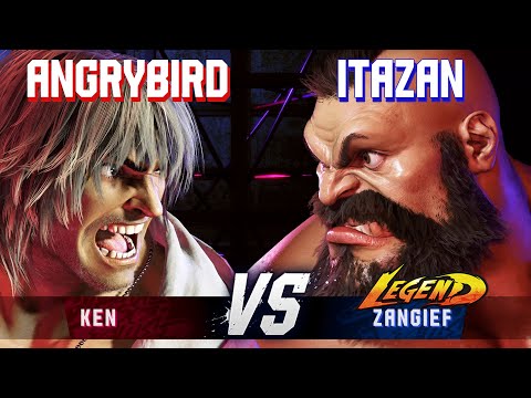SF6 ▰ ANGRYBIRD (Ken) vs ITAZAN (Zangief) ▰ High Level Gameplay
