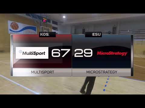 MultiSport vs Microstrategy- 5 kolejka - III Liga Warszawa - Koszykarska Liga Biznesu
