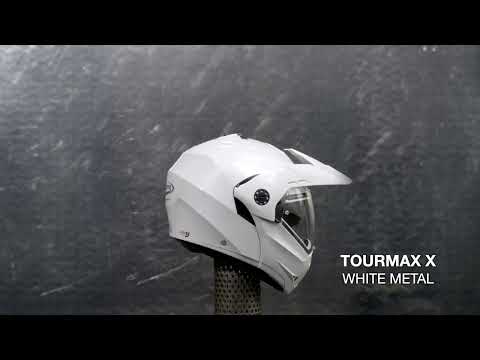 CABERG TOURMAX X White Metal - HELMET VIEW 360°