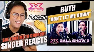 Download lagu RUTH - DON’T LET ME DOWN [X Factor Indonesia 2021] | SINGER REACTION mp3
