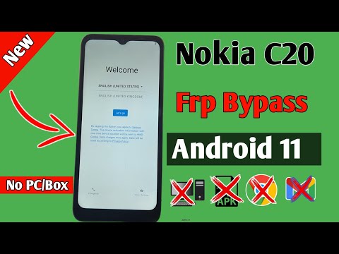 Nokia C20 Ta-1352 Android 11 Frp Bypass/Reset Google Account Lock | Nokia Frp Unlock without PC