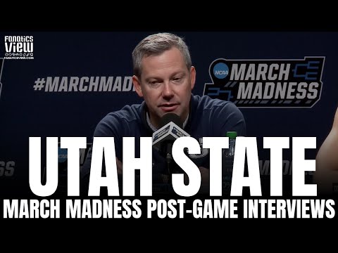 Utah State & Coach Ryan Odom React to Utah State's March Madness Loss vs. Missouri, Aggies Season