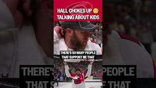Taylor Hall gets choked up about his kids ????