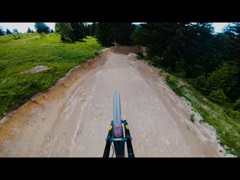 POV of Les Gets 2020 new Red Downhill run