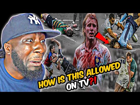 **WTF IS THIS?! FIRST TIME WATCHING! American Reacts To RUGBY HARDEST HITS You Will Ever See