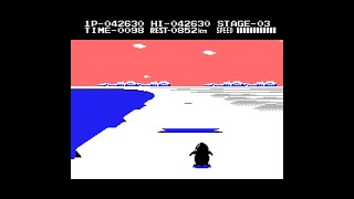 MSX Game: Antarctic Adventure (1984 Konami) SCC sound version