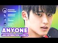 SEVENTEEN Anyone Line Distribution Lyrics Karaoke PATREON REQUESTED