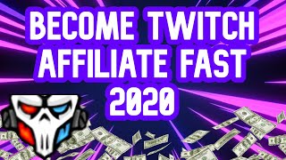 How to Get Twitch Affiliate Fast in 2020 (No Hacks Needed) thumbnail