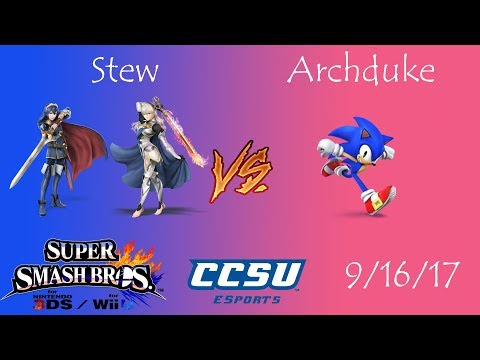 Riptide 1 - Smash 4 - Stew (Lucina, Corrin) vs Archduke (Sonic)
