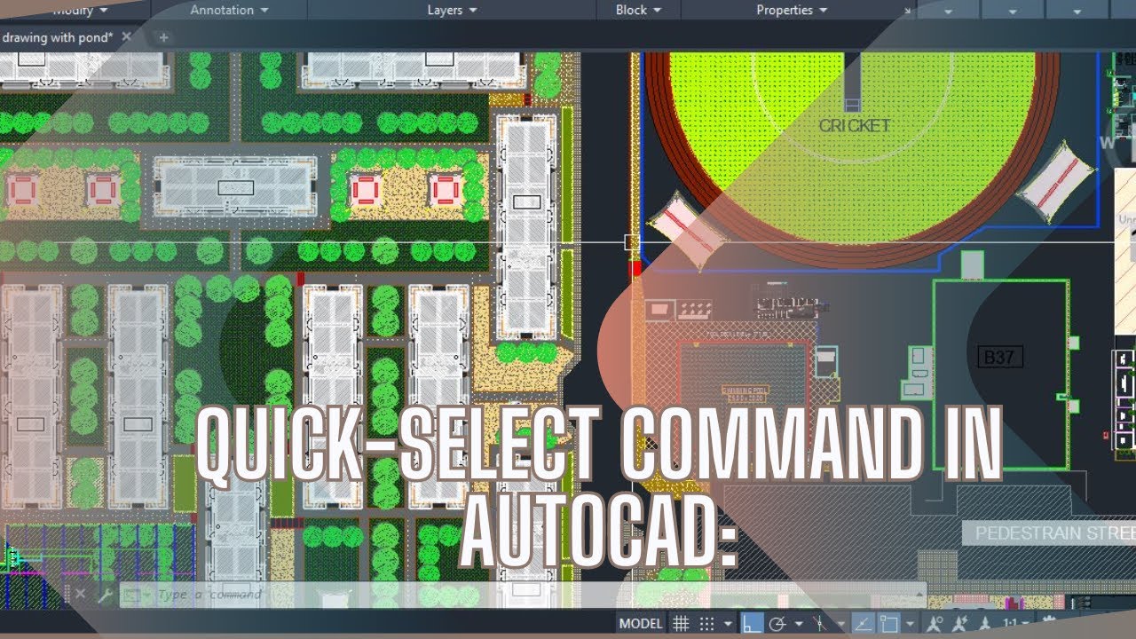 QUICK SELECT command in AutoCAD