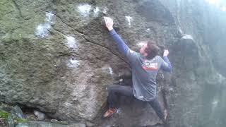 Video thumbnail of Ribstole, 8A. Sněžník