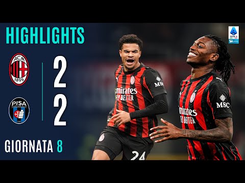 Video highlights della Milan vs Pisa ( a ) - Giornata 8 - Fantacalcio e fantamedie