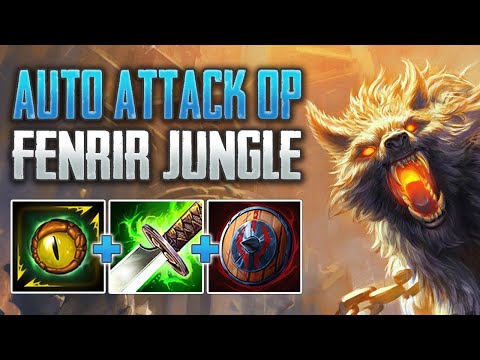 AUTO ATTACK FENRIR SLAPS! Fenrir Jungle Gameplay (SMITE Conquest)