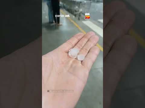 Vídeo: Tempestade forte de granizo assusta moradores e atinge carros em Ipatinga