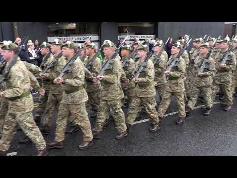 2-SCOTS The Royal Highland Fusiliers - Penicuik Homecoming Parade 1/3 [4K/UHD]