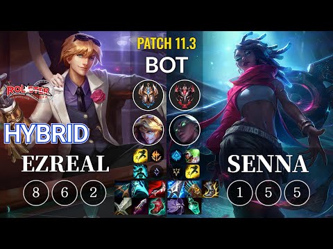KT HyBriD Ezreal vs Senna Bot - KR Patch 11.3