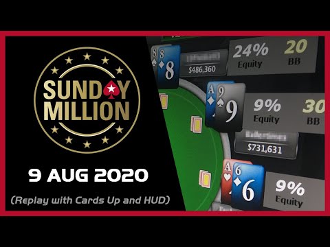 Sunday Million - 9 August 2020 - PokerStars - final table replay with Cards Up