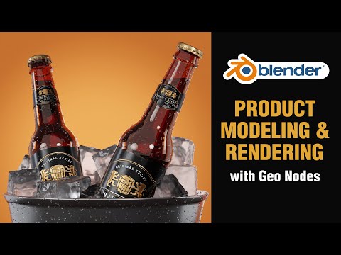 Making a Beer Bottle in Blender | Geometry Nodes | Full Process