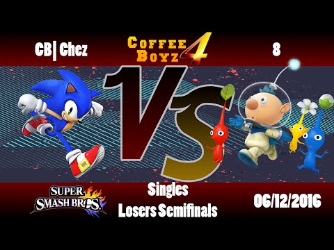 CB4 Singles - CB| Chez (Sonic) Vs. 8 (Alph) SSB4 Losers Semifinals