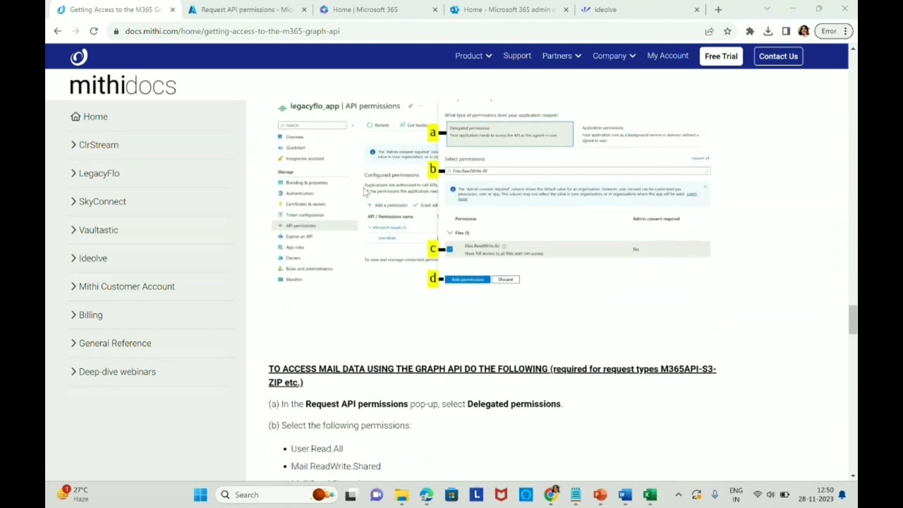 Generate Access Credentials for Microsoft 365 Graph API