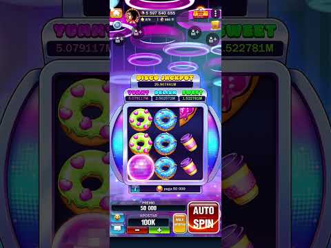$100K Spins in Disco Donuts - Slots #spin #slot #casino #vegas #machine #casinogames #shorts 🎰