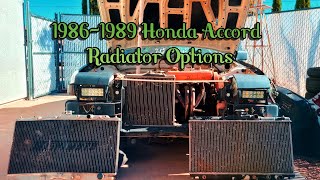 1986 - 1989 Honda Accord Radiator Options