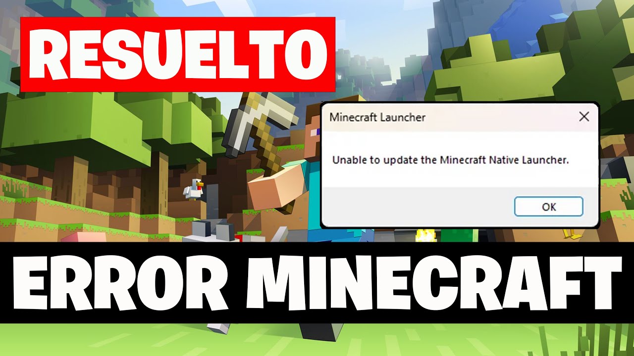 Error al Actualizar el Lanzador Nativo de Minecraft - Solucion✅