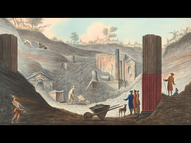 Stampa di scavi archeologici