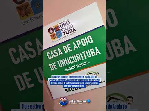 Hoje estive aqui na casa de apoio de Urucurituba, no Parque 10, em Manaus. 💚