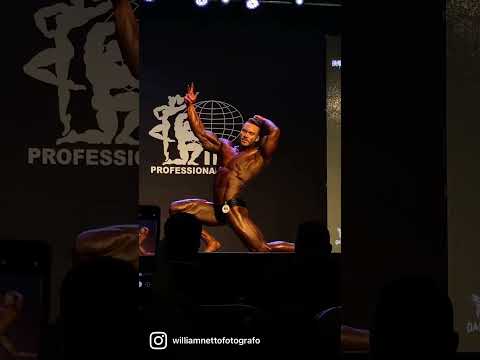 Gabriel Zancanelli posing on stage