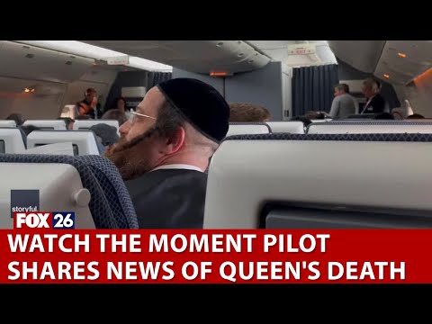 Death of Queen Elizabeth II announced on flight heading to London