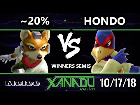 S@X 272 SSBM -  ~20% (Fox) Vs.  Hondo (Falco) - Smash Melee Winners Semis