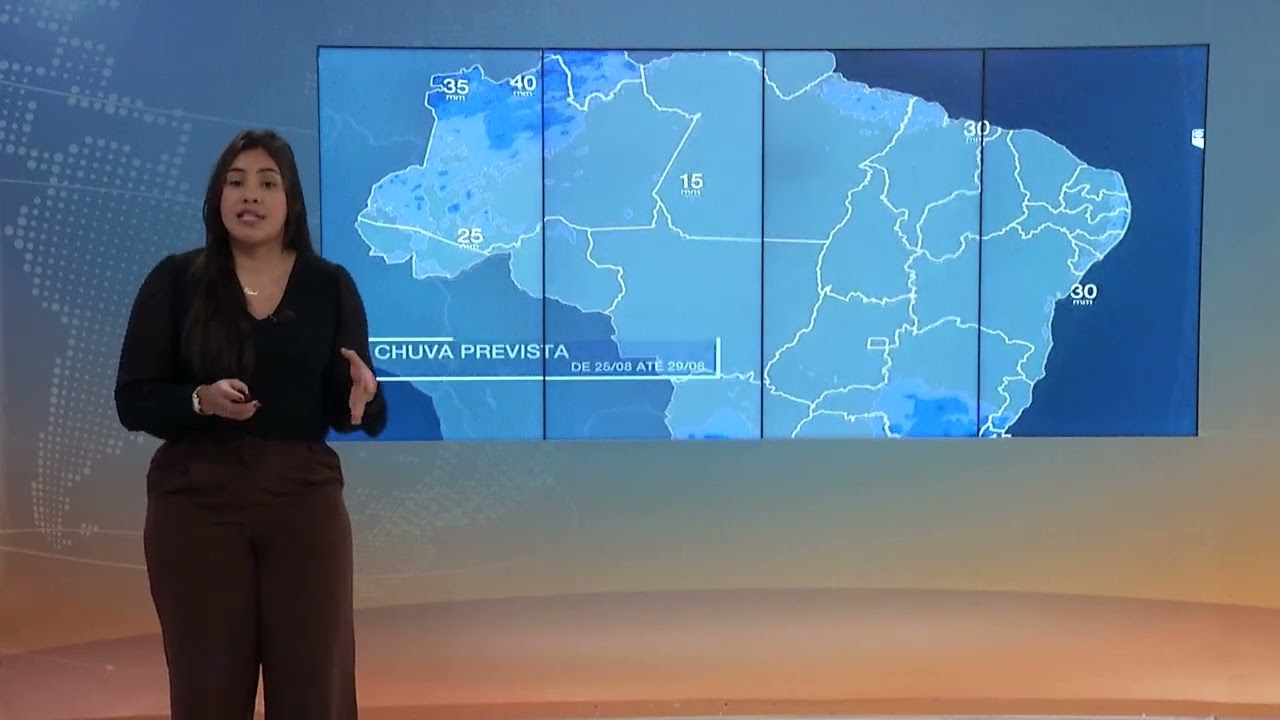 Terça-feira será marcada por chuva intensa em áreas do Sudeste  | 25/08/2026