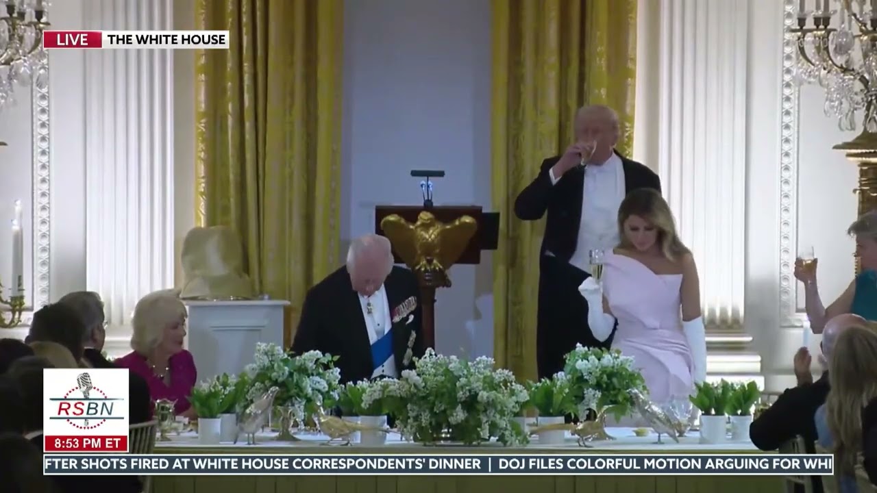 FULL EVENT: President Trump & King Charles III Deliver Remarks at State Dinner - 04/28/26