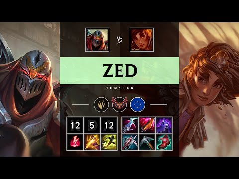 Zed Jungle vs Taliyah - EUW Grandmaster Patch 25.05