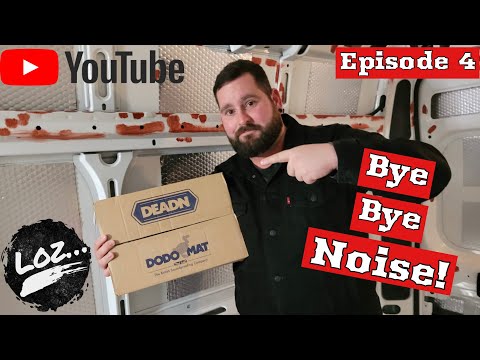 Applying Dodo mat sound deadening to our Citroën Relay Campervan Conversion￼.  Episode 4.