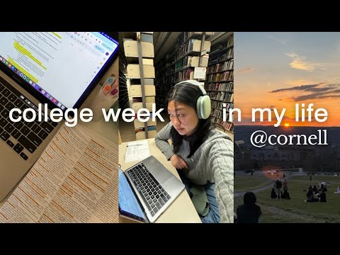 college week in my life at cornell university | midterms, korean cafe, study vlog, cornell sunsets
