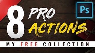 8 PRO Effects Photoshop Actions by Webflippy!