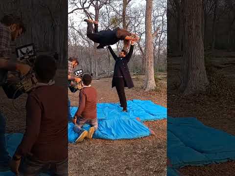 Fighting scene shooting behind the scenes