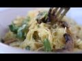 Spaghetti Squash With Mushrooms And Parmesan