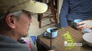 Ed Ward ties an Intruder