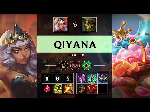 Qiyana Jungle vs Ivern - BR Grandmaster Patch 25.14
