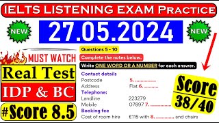 IELTS LISTENING PRACTICE TEST 2024 WITH ANSWERS | 27.05.2024