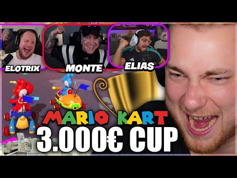 Mein 3.000€ MARIO KART TURNIER 🏆 ft. Monte, Elotrix, Eli, Willy, Mehdi, Repaz & Co 🔥 | SolutionPlayz