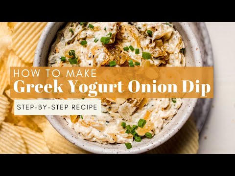 Caramelized Onion Greek Yogurt Dip