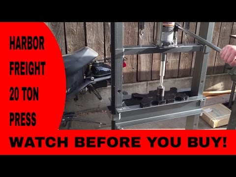 Harbor frieght 20 ton shop press review