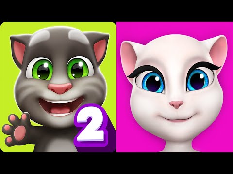 My Talking Tom 2 vs Talking Tom Gold Run Talking Angela Android Gameplay