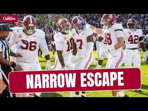 WOW! Alabama NARROWLY Escapes With Win Over South Carolina